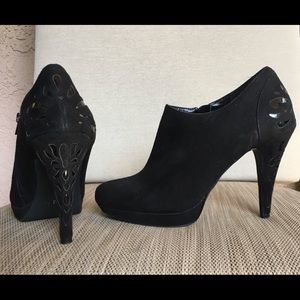 Black Impo booties, Size 7